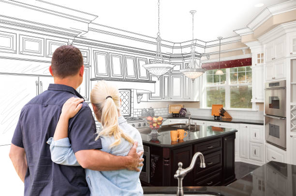 Custom kitchen cabinets installed in a Burkittsville home